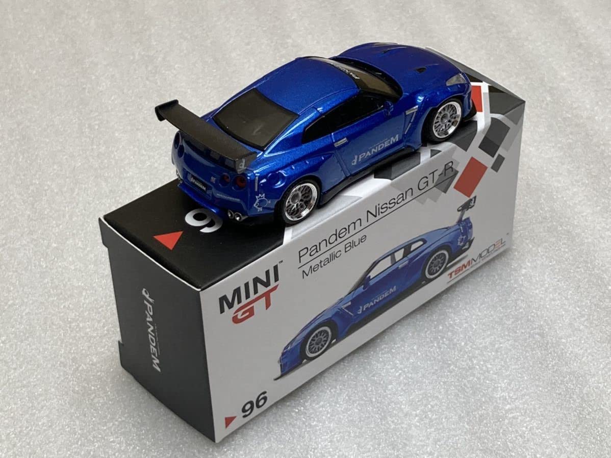 ミニGT 1/64 パンデム GT-R R35 GTウイング メタリックブルー MINI GT 1⁄